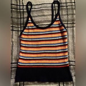Knit crop sweater tank